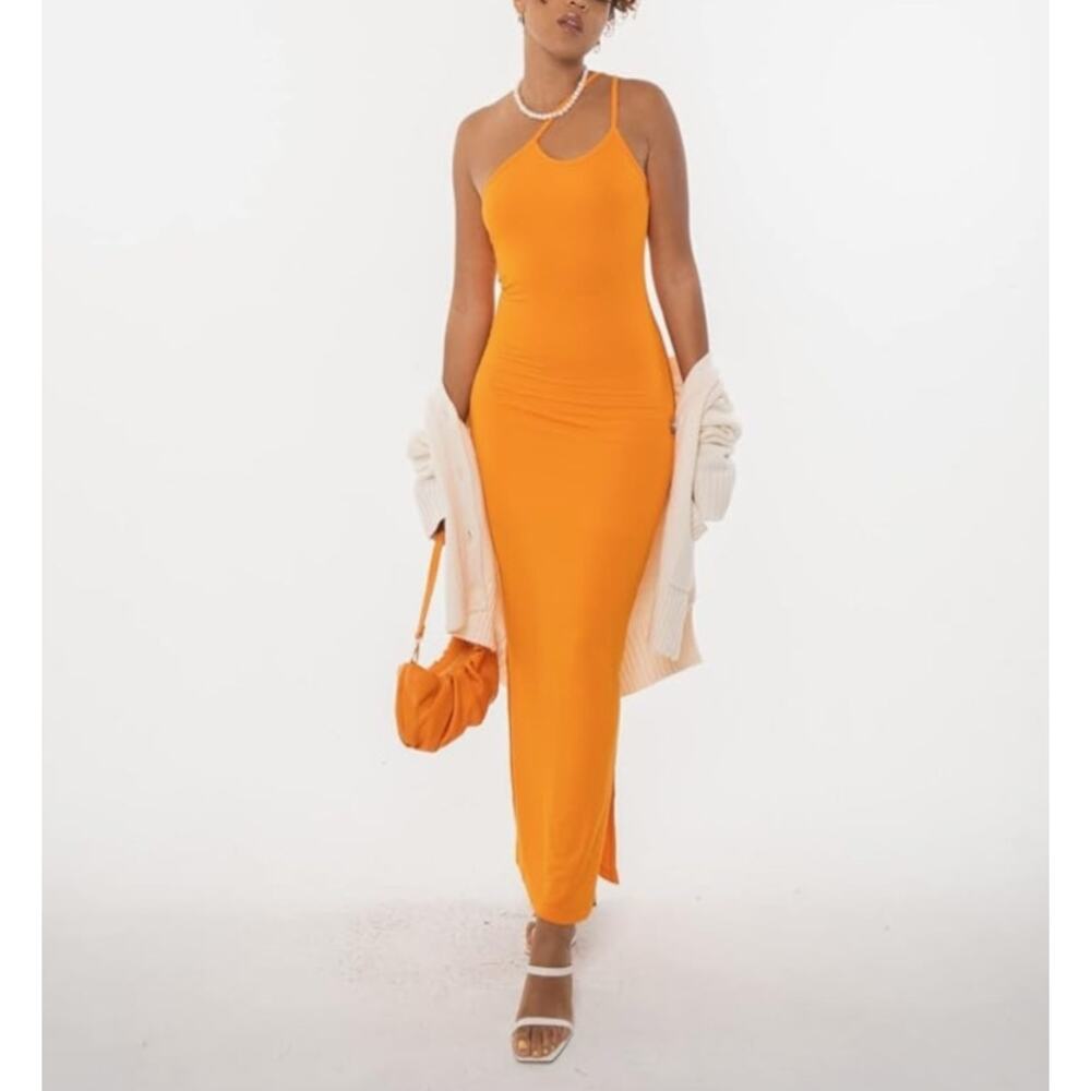 The Drop x Byaimeekelly Oriole Slit Knit Maxi Dress Size small